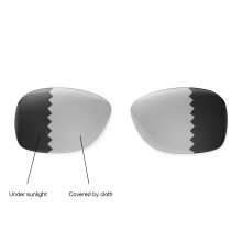 Walleva Polarized Transition/Photochromic Replacement Lenses For Ray-Ban Wayfarer RB4105 50mm Sunglasses